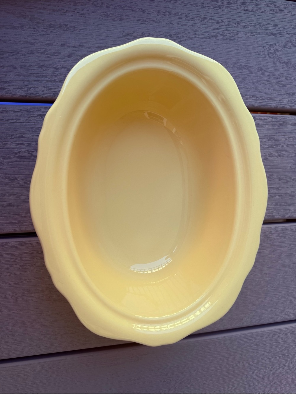 Gail Pittman Hospitality Collection Yellow Oval Serving Bowl
